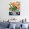 Orange Flowers in a Floral Pot Paint by Numbers Kits 16x20 inch Canvas DIY Oil Painting for Kids, Students, Adults Beginner with Brushes Acrylic Pigment Neo-Pop Style Painting